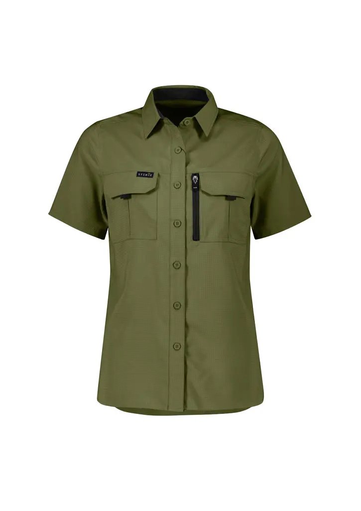 Syzmik Workwear Outdoor Women's Short Sleeve Shirt ZW765 Metro Workwear